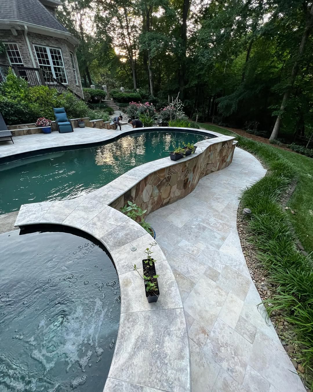 Home with herringbone pattern hardwood floor